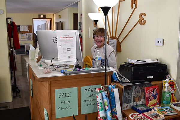 North County Food Pantry Reception Area.